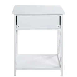 46x60x35 Landhaus Beistelltisch mit Schublade - Liv^Wohnen Clearance