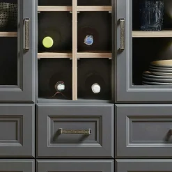 Wohnen 143x150x42 Landhaus Highboard mit Flaschen Regal - Thumbs