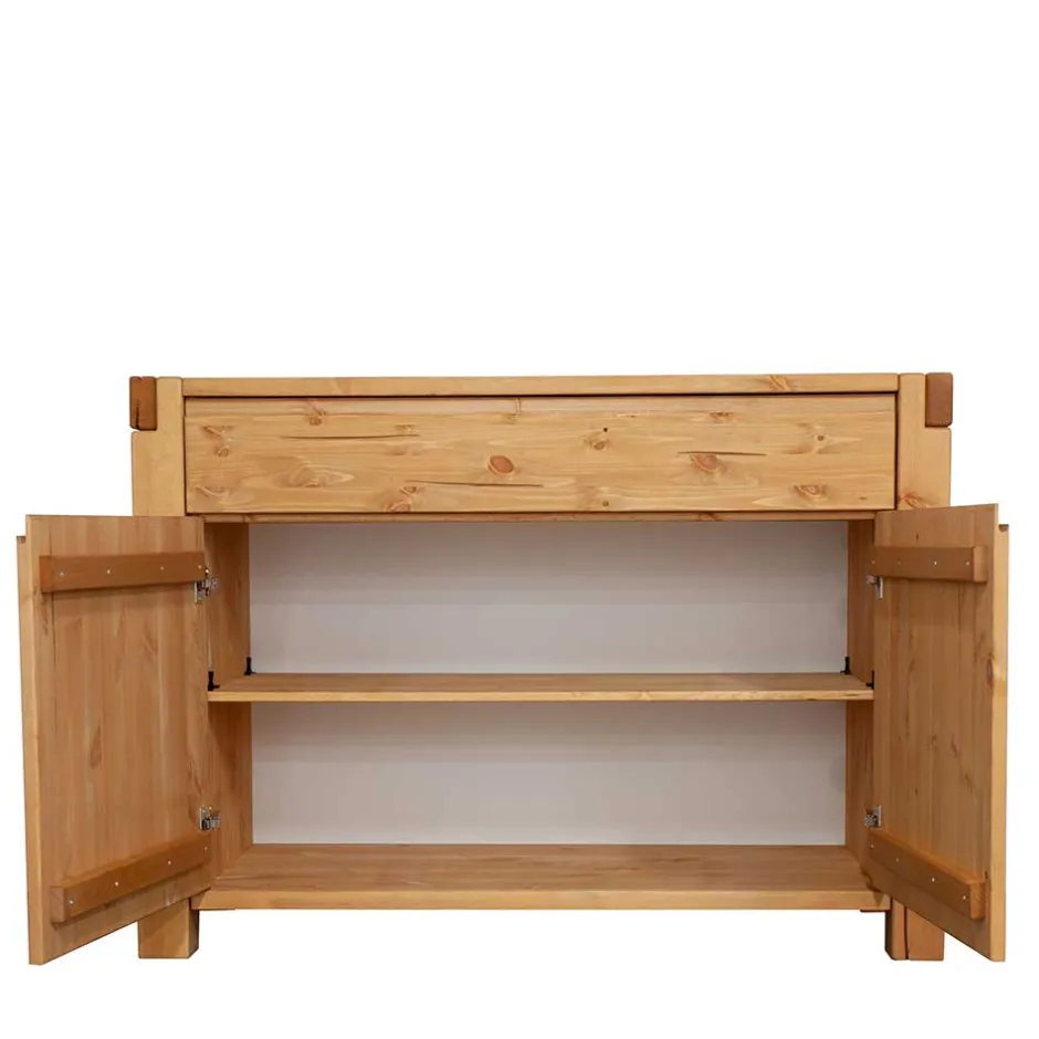 122x88x44 Landhaus Holzkommode aus Kiefer - Delamaro^Wohnen Sale