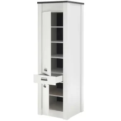 62x201x64 Landhaus Küchenschrank in Weiß - Eture^Wohnen Sale