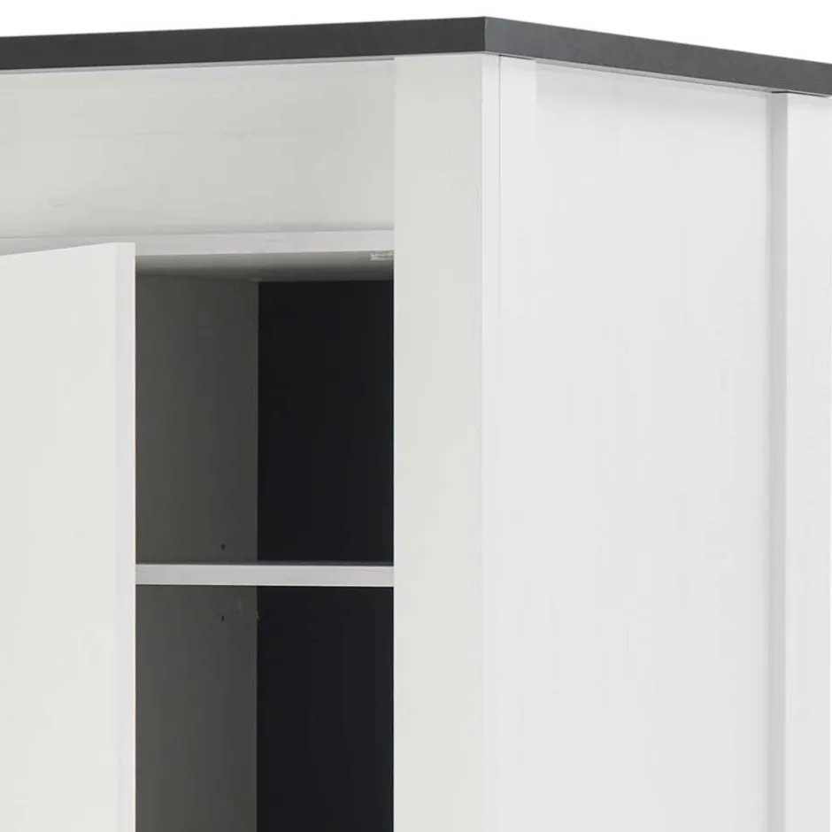 62x201x64 Landhaus Küchenschrank in Weiß - Eture^Wohnen Sale