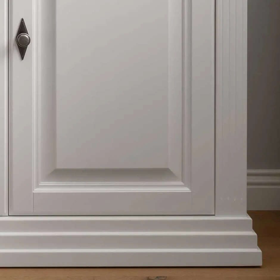 157x91x45 Landhaus Kommode in Weiß & Eiche - Henry^Wohnen Discount