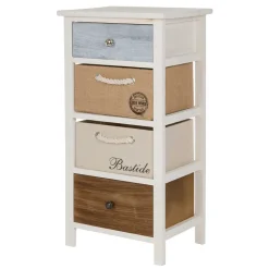 38x74x28 Landhaus Kommode mit vier Schubladen - Amare^Wohnen Best