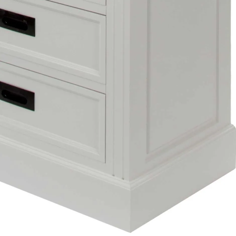 68x180x39 Landhaus Regal in Weiß & Graubraun - Bleaks^Wohnen Discount