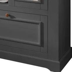 108x152x42 Landhaus Schrank in Grau - Ustricia^Wohnen Discount