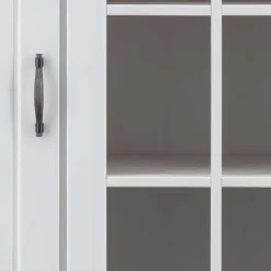 144x135x42 Landhaus Schrank in Weiß & Kiefer - Nuita^Wohnen Outlet