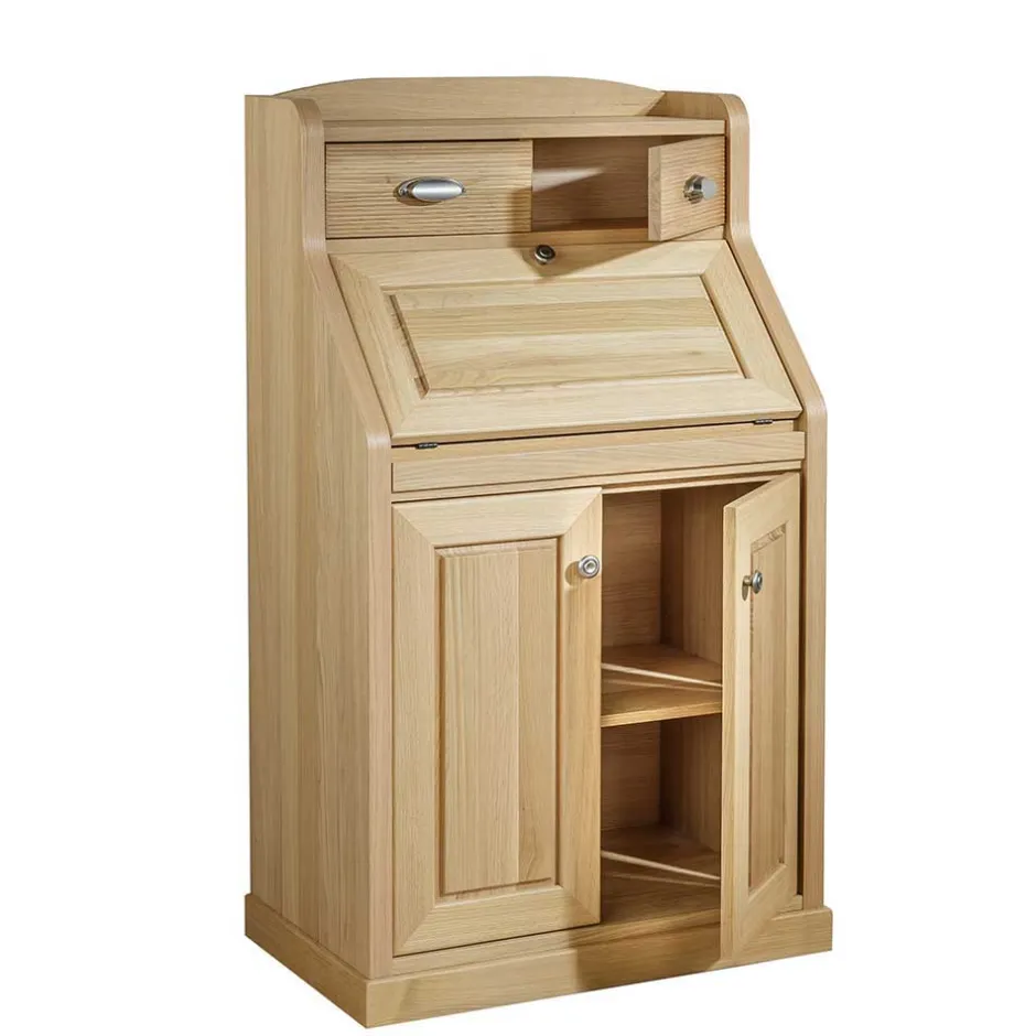 70x120x45 Landhaus Sekretär in Eiche - Mapilia^Wohnen Clearance