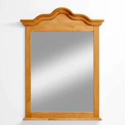 Wohnen 90x120x10 Landhaus Spiegel mit Holzrahmen - Ulderan