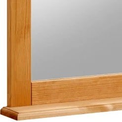 Wohnen 90x120x10 Landhaus Spiegel mit Holzrahmen - Ulderan