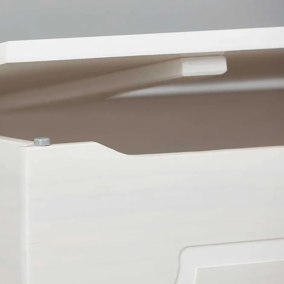 89x53x47 Landhaus Truhe in Weiß - Vaslui^Wohnen Hot