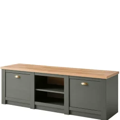 Wohnen 152x51x45 Landhaus TV Board in Graugrün - Eylan
