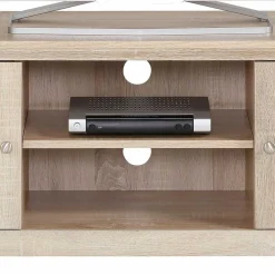 Wohnen 120x45x40 Landhaus TV Element in Eiche Holzdekor - Rienva