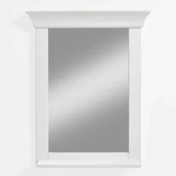 Wohnen 65x85x14 Landhausspiegel in Weiß - Satumare