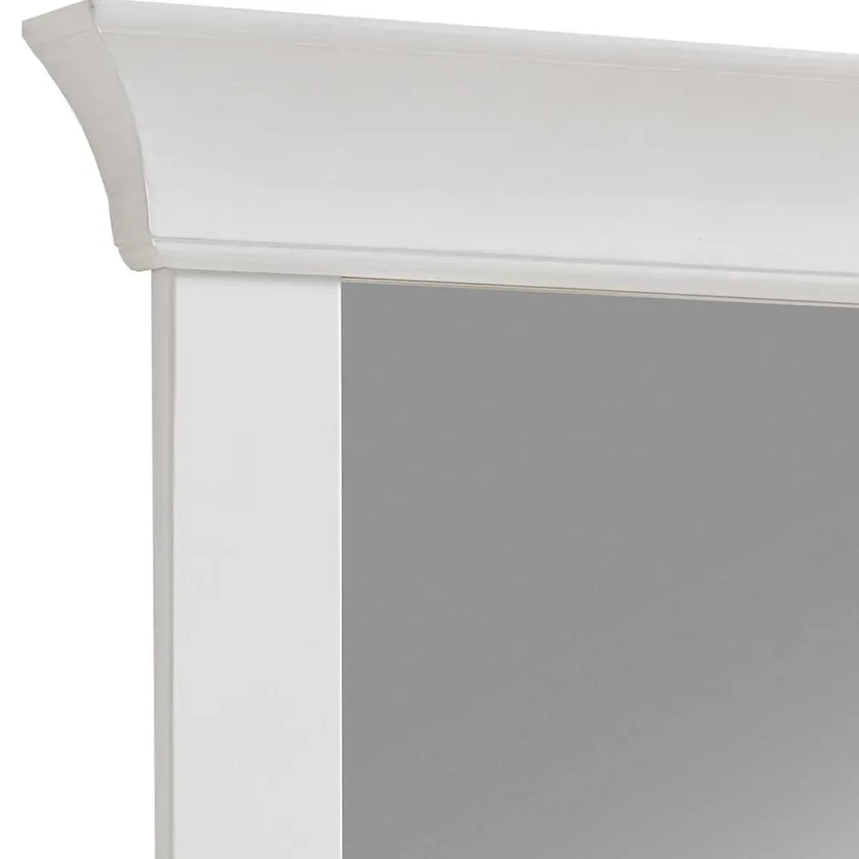 Wohnen 65x85x14 Landhausspiegel in Weiß - Satumare
