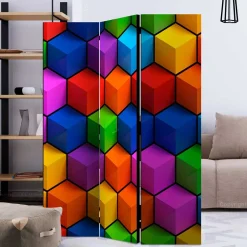 135x172x45 Leinwand Raumteiler in Bunt - Cayman^Wohnen Sale