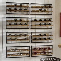 65x25x35 Loft Weinregal für die Wand - Mendoza^Wohnen Discount