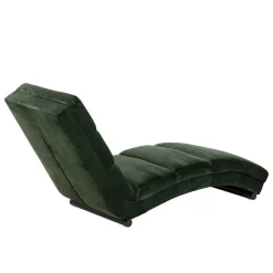 Wohnen 60x82x170 Lounge Liege mit Samt in Dunkelgrün - Cadiz