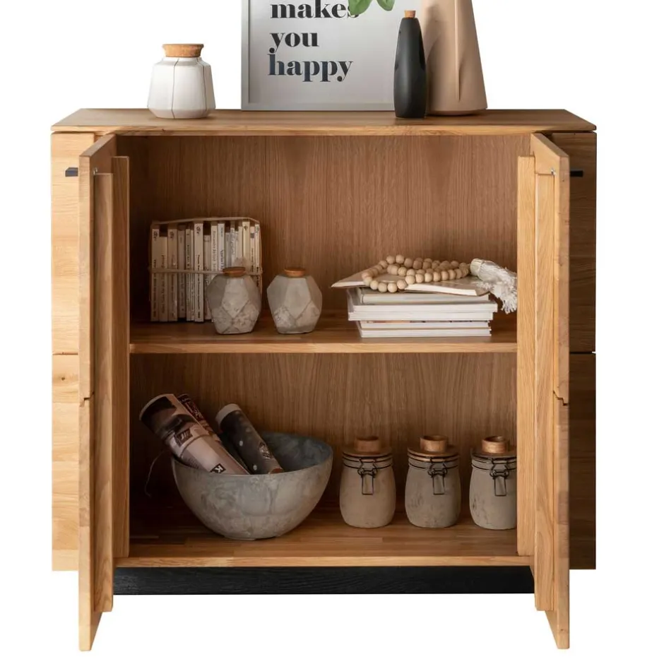 97x86x42 Massivholz Kommode mit zwei Türen - Emelyas^Wohnen Outlet