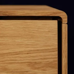 Wohnen 220x48x40 Massivholz TV Board in Natur geölt - Eavy