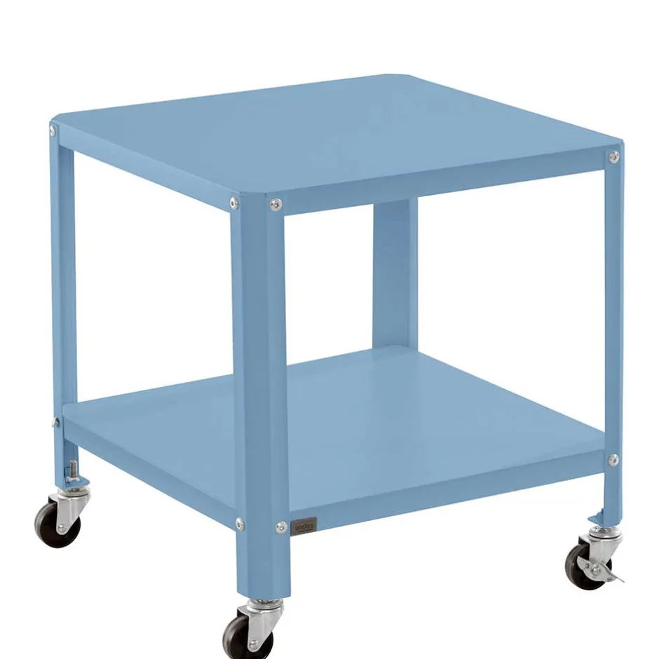 46x48x46 Metall Beistelltisch in Petrol Blau - Fotios^Wohnen Discount