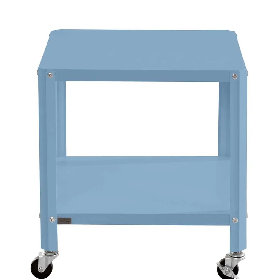 46x48x46 Metall Beistelltisch in Petrol Blau - Fotios^Wohnen Discount