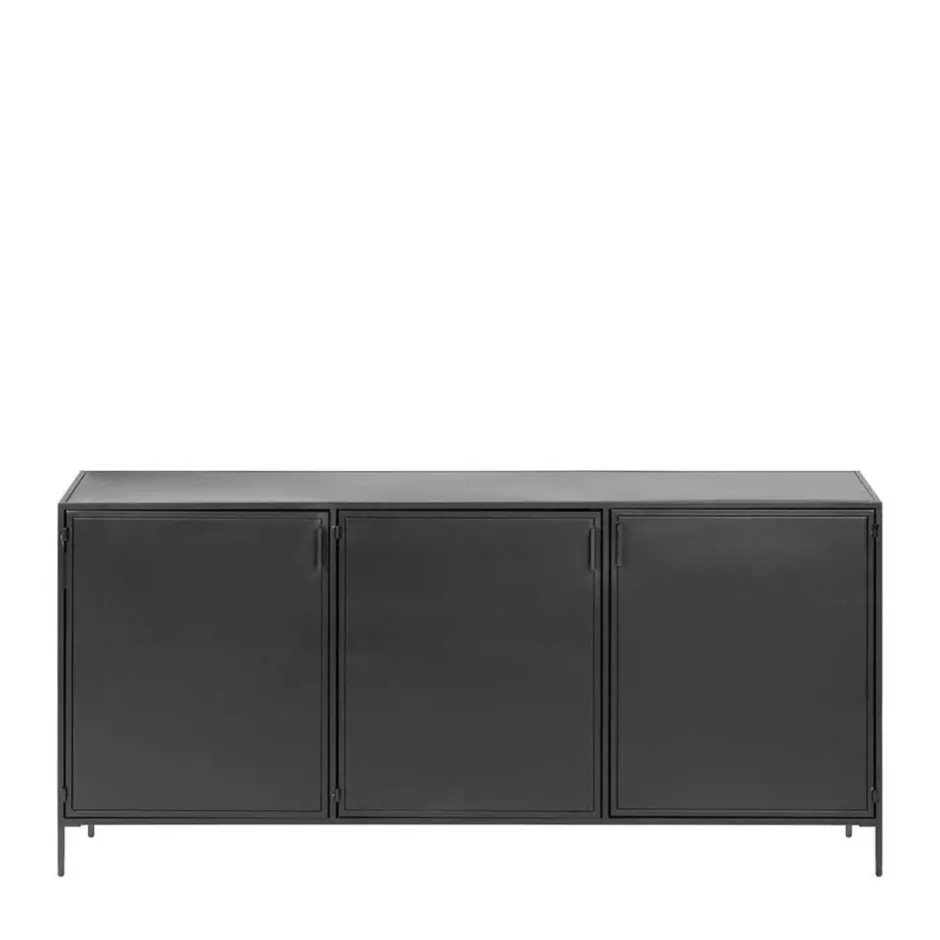 Wohnen 160x72x35 Metall Sideboard mit drei Türen - Magde
