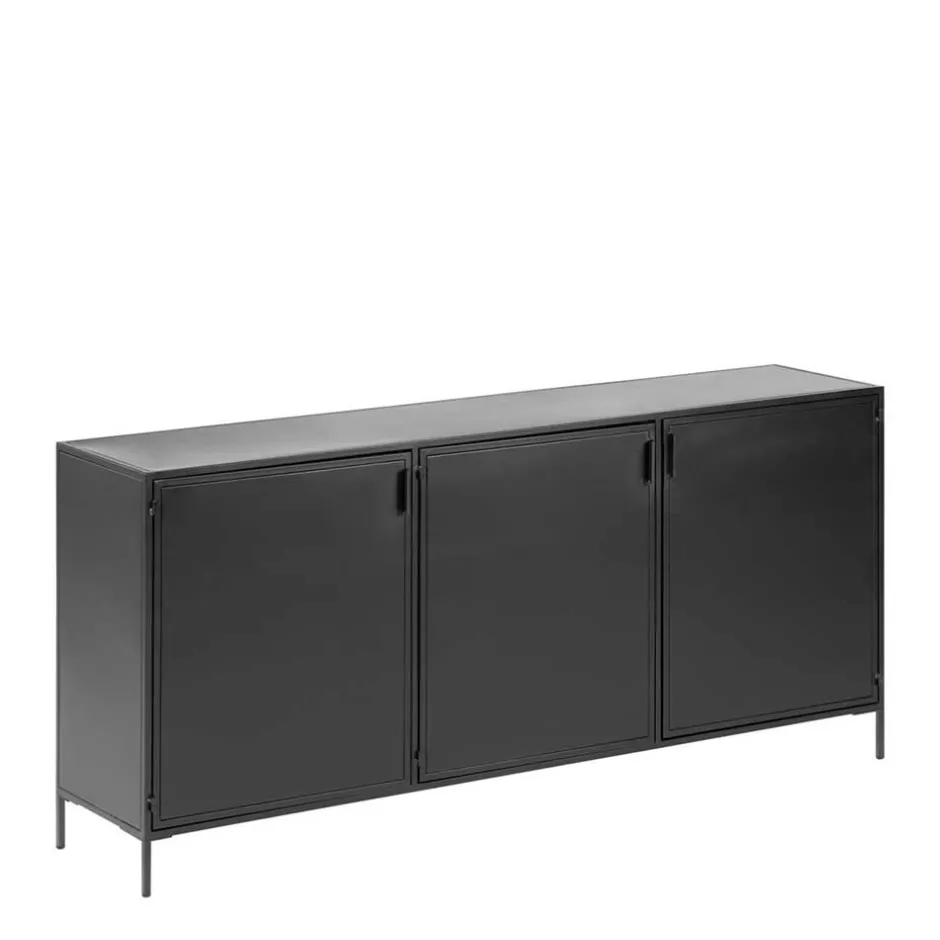 Wohnen 160x72x35 Metall Sideboard mit drei Türen - Magde