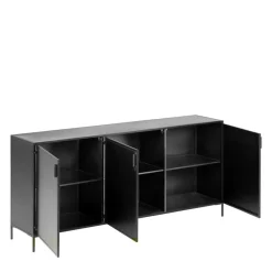 Wohnen 160x72x35 Metall Sideboard mit drei Türen - Magde