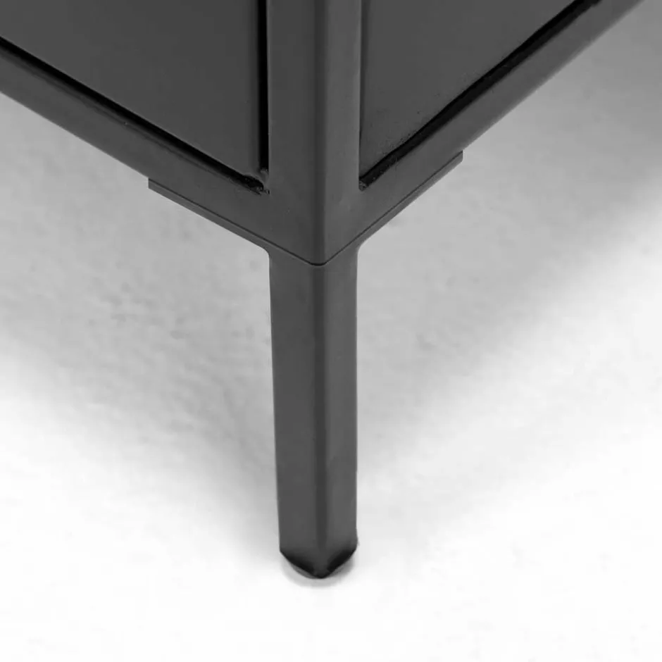 Wohnen 160x72x35 Metall Sideboard mit drei Türen - Magde