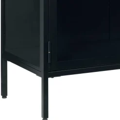 Wohnen 170x85x40 Metall Sideboard mit vier Glastüren - Butoaie