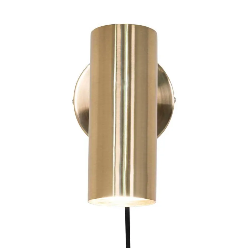 10x22x15 Metall Wandleuchte in Messing - Laganca^Wohnen