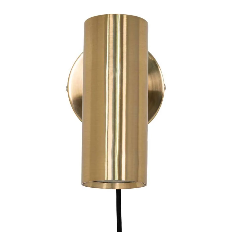 10x22x15 Metall Wandleuchte in Messing - Laganca^Wohnen