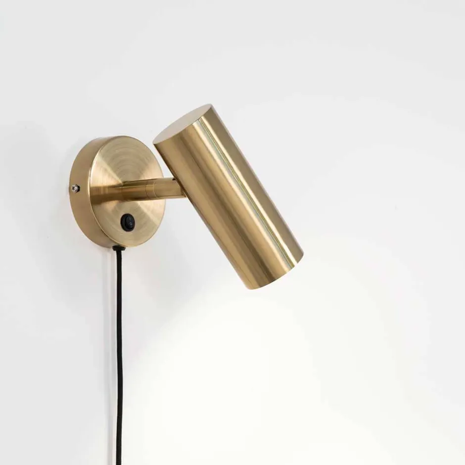 10x22x15 Metall Wandleuchte in Messing - Laganca^Wohnen