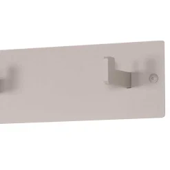 70x10x7 Metallgarderobe pulverbeschichtet in Taupe - Borad^Wohnen Hot