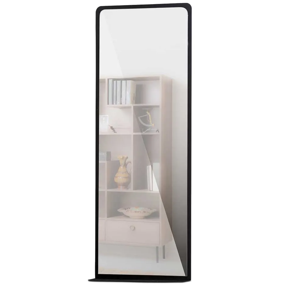 Wohnen 50x130x10 Metallspiegel mit Ablage - Carlisa