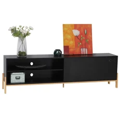 185x54x34 Moderner TV Unterschrank mit Schiebetür - Penanza^Wohnen Online