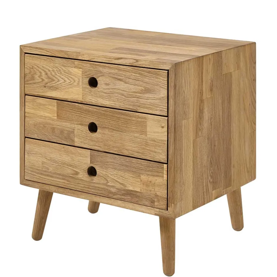 Wohnen 42x45x35 Nachtkommode aus Eiche massiv - Kopiana