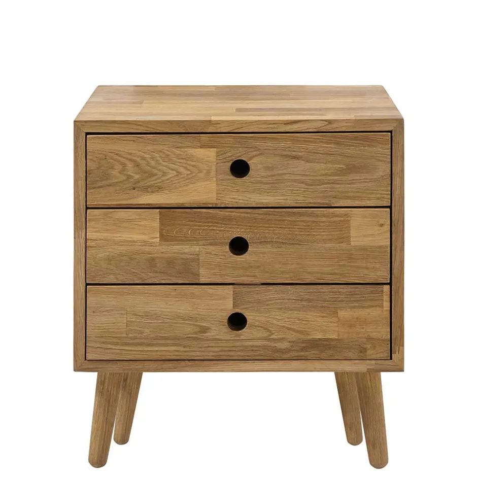 Wohnen 42x45x35 Nachtkommode aus Eiche massiv - Kopiana