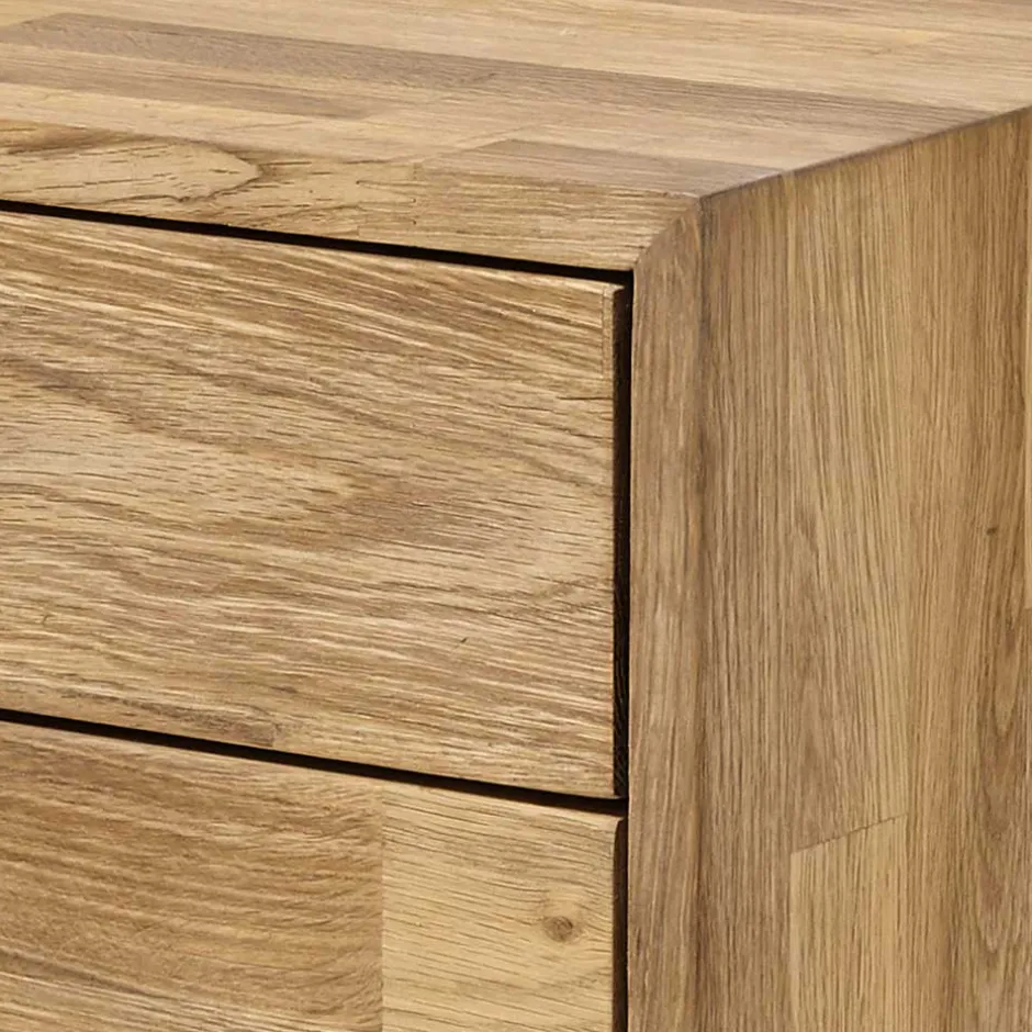 Wohnen 42x45x35 Nachtkommode aus Eiche massiv - Kopiana