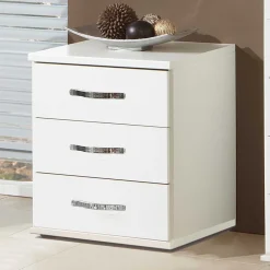 Wohnen 46x58x40 Nachtkommode mit drei Schubladen - Miracella