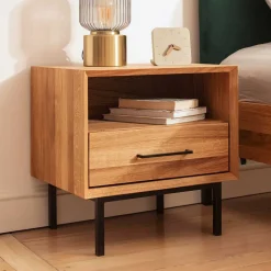 51x50x40 Nachtkommode mit Fach & Schublade - Kerfa^Wohnen Sale