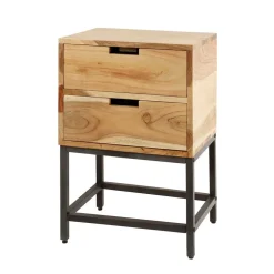 Wohnen 40x60x30 Nachtkommode mit Metallgestell - Babra