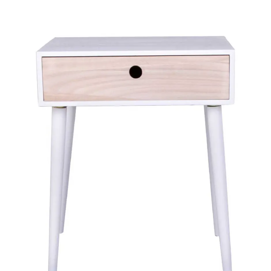 Wohnen 45x55x32 Nachtkonsole im Skandinavischen Wohnstil - Synfonica