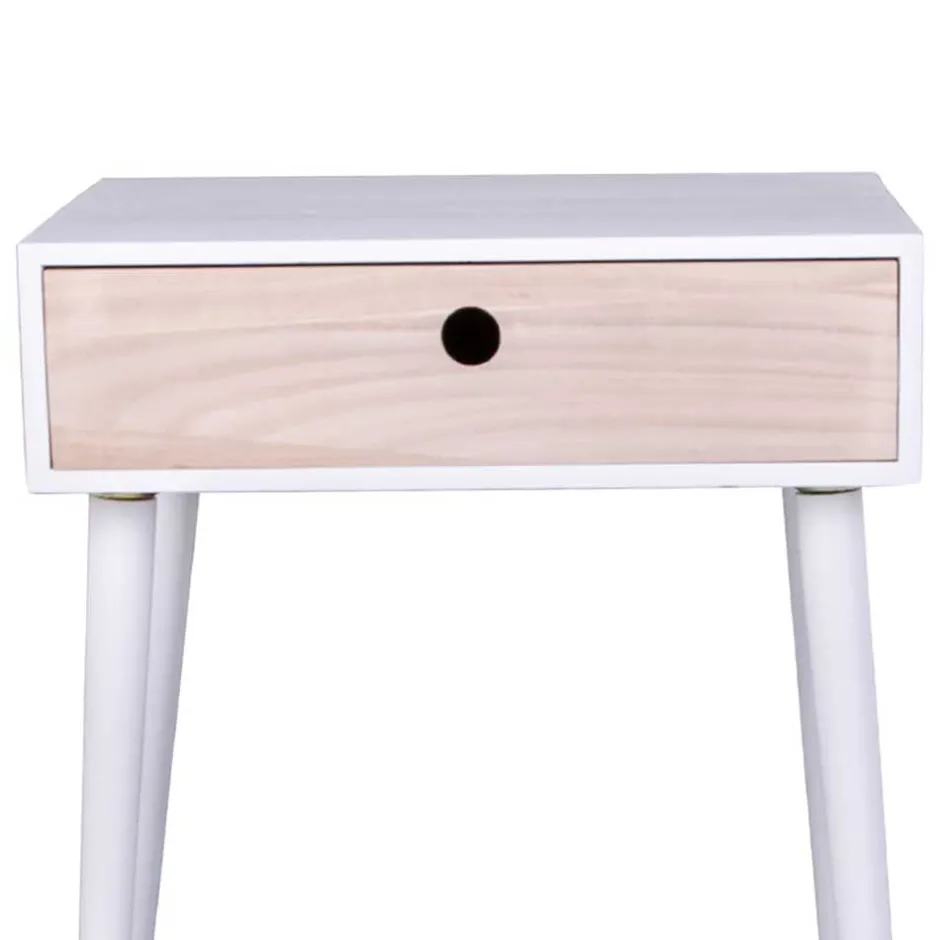 Wohnen 45x55x32 Nachtkonsole im Skandinavischen Wohnstil - Synfonica