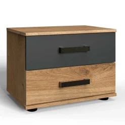 Wohnen 52x40x38 Nachtschrank mit zwei Schubladen - Enegal
