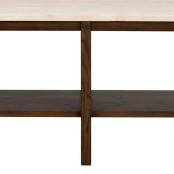 Wohnen 140x45x40 Offenes Regal in Beige Travertin - Calumha