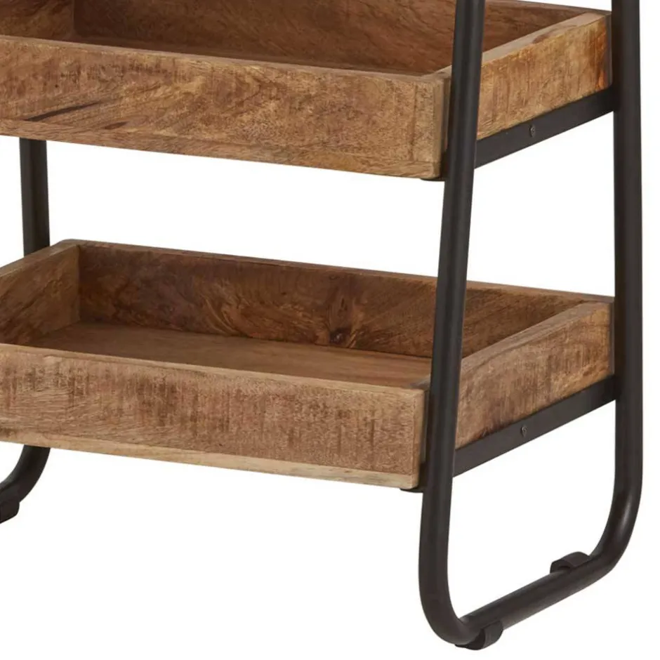 44x65x35 Offenes Regal mit 3 Holzablagen - Toma^Wohnen Hot