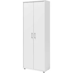 Wohnen 65x183x35 Office Schrank 2-türig in Weiß - Radiassu