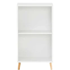 51x93x41 Ordnerregal in Weiß mit Eiche Füßen - Obtin^Wohnen Online