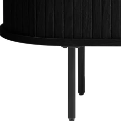 Wohnen 120x45x60 Ovaler Couchtisch im Skandi Design - Venutura